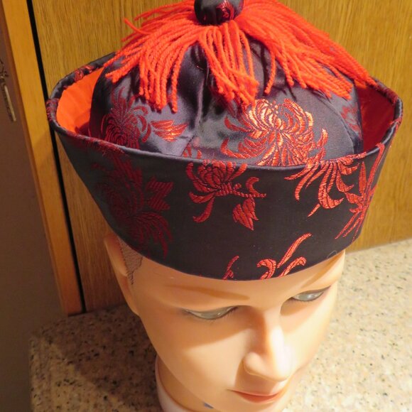 Child's Oriental Chinese Style Costume Hat Halloween Dress Up (K516) - Picture 1 of 6